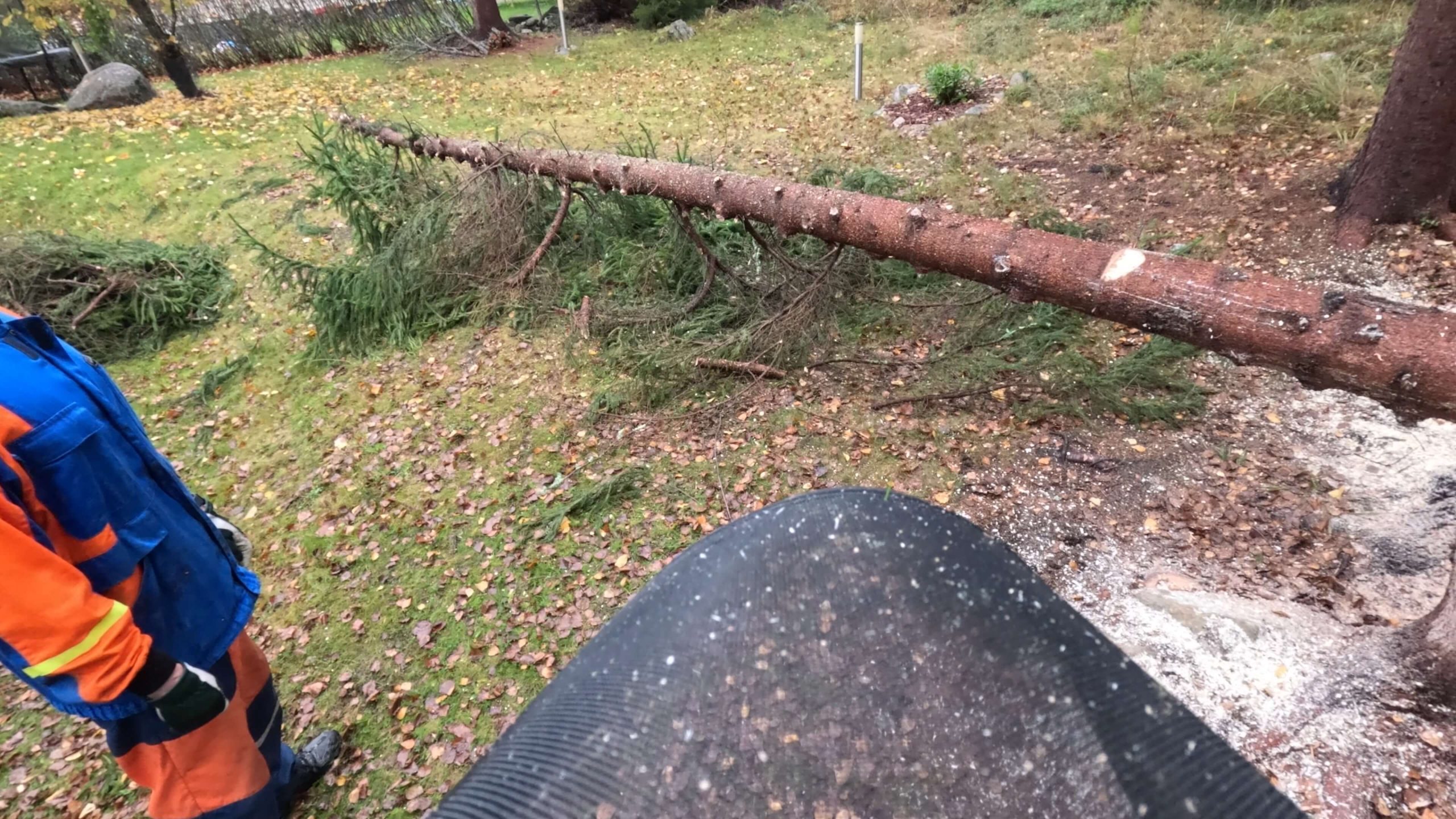Ylöjärven puunkaatotyömaa